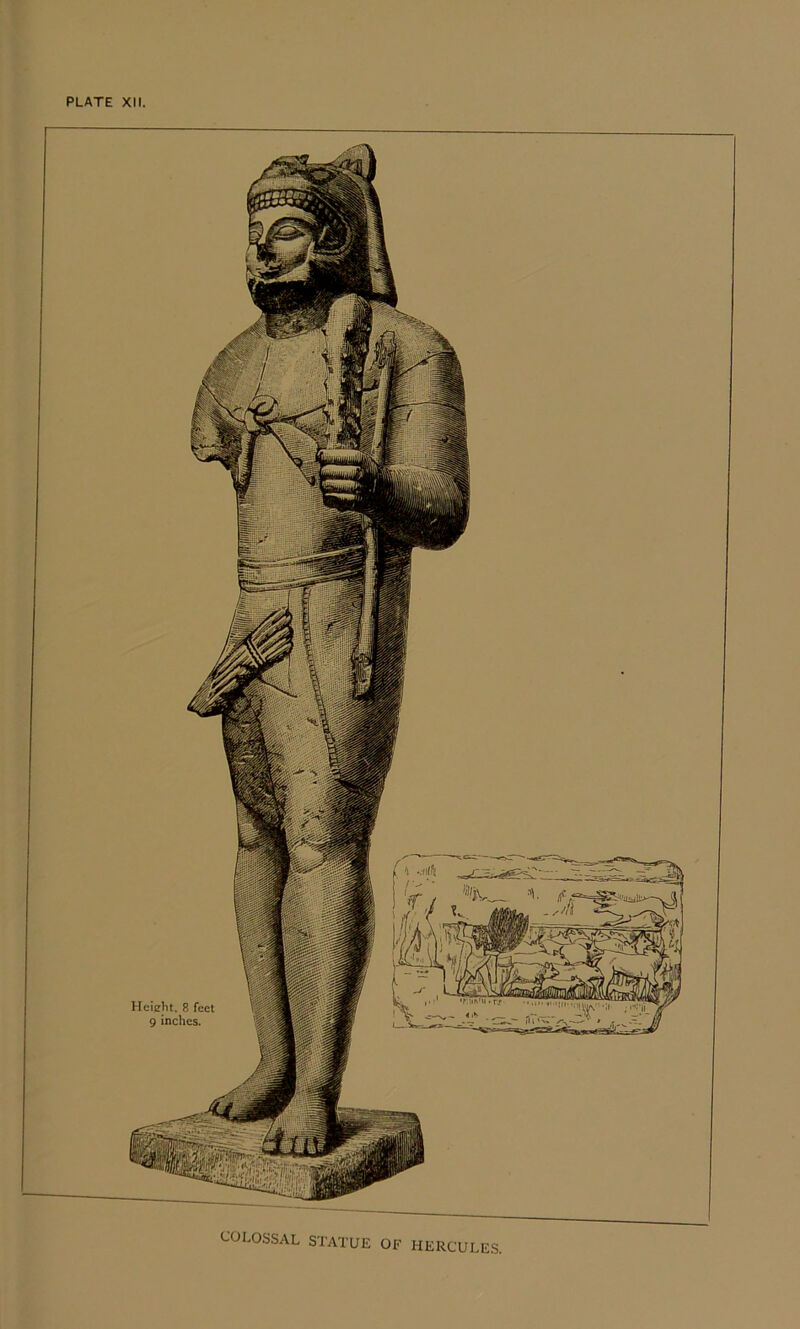 PLATE XII, COLOSSAL STATUE OF HERCULES.