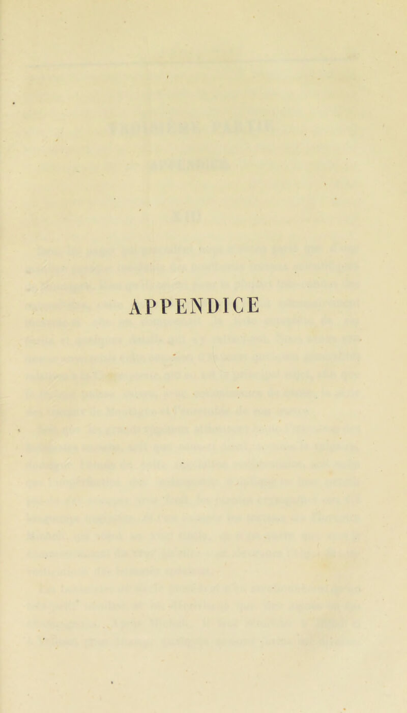 APPENDICE