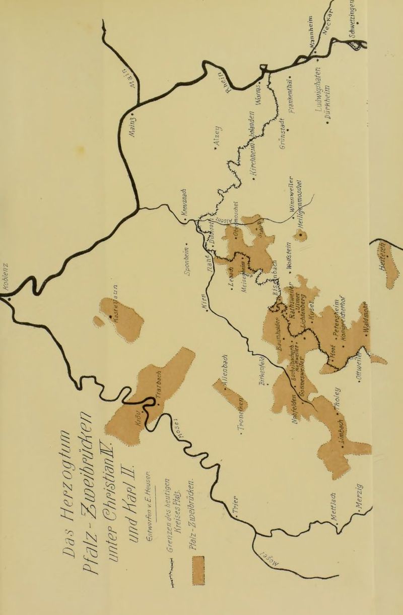 Das Herzogtum Pfcitz - Zld eibrücken - «ts ki dUOUl p/ep,]