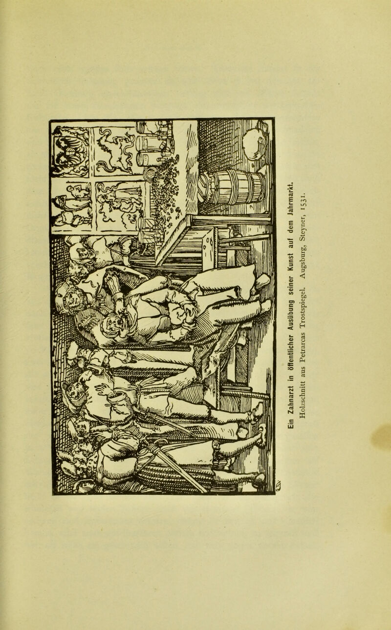 Holzschnitt aus Petrarcas Trostspiegel. Augsburg, Steyner, 1531,