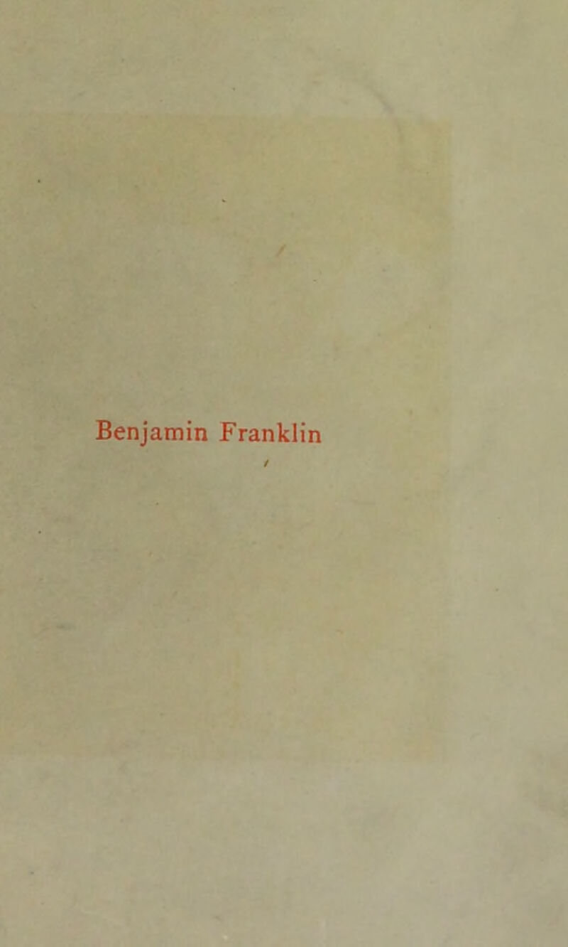 Benjamin Franklin