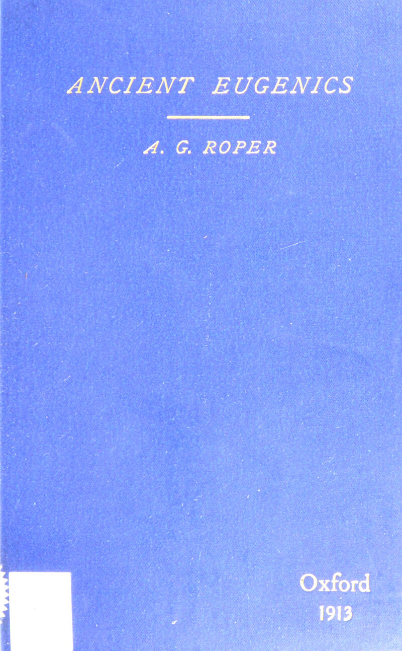 A. G. ROPER Oxford