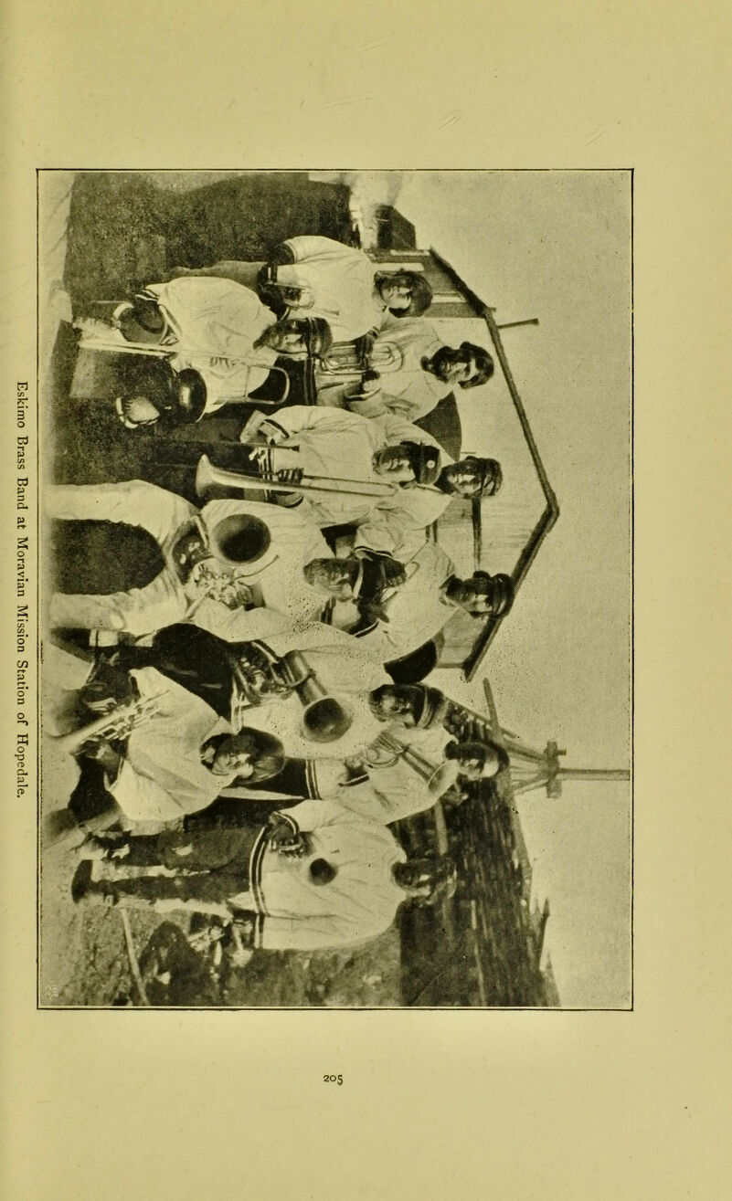 Eskimo Brass Band at Moravian Mission Station of Hopedale.