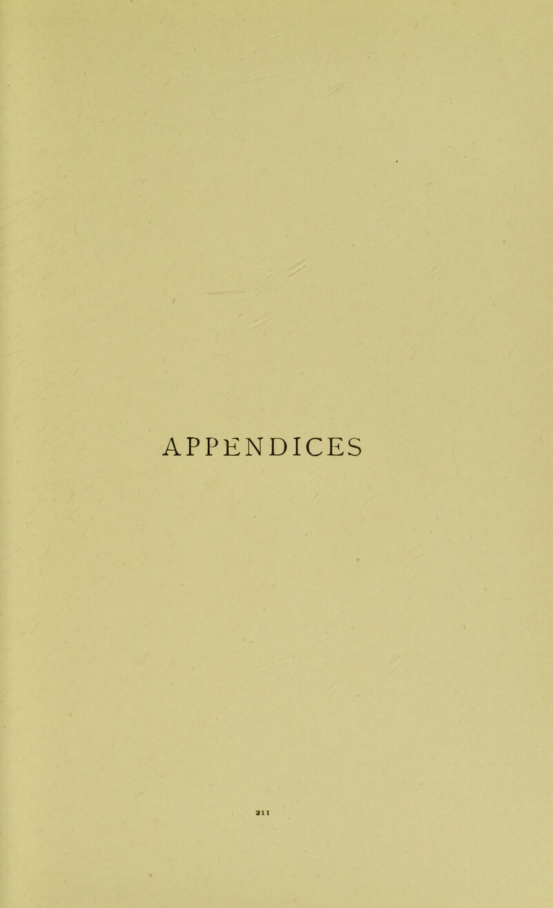 APPENDICES