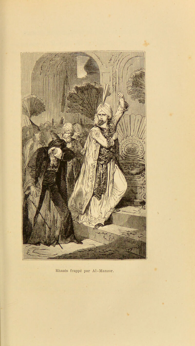 Rhazès frappé par Al-Manzor