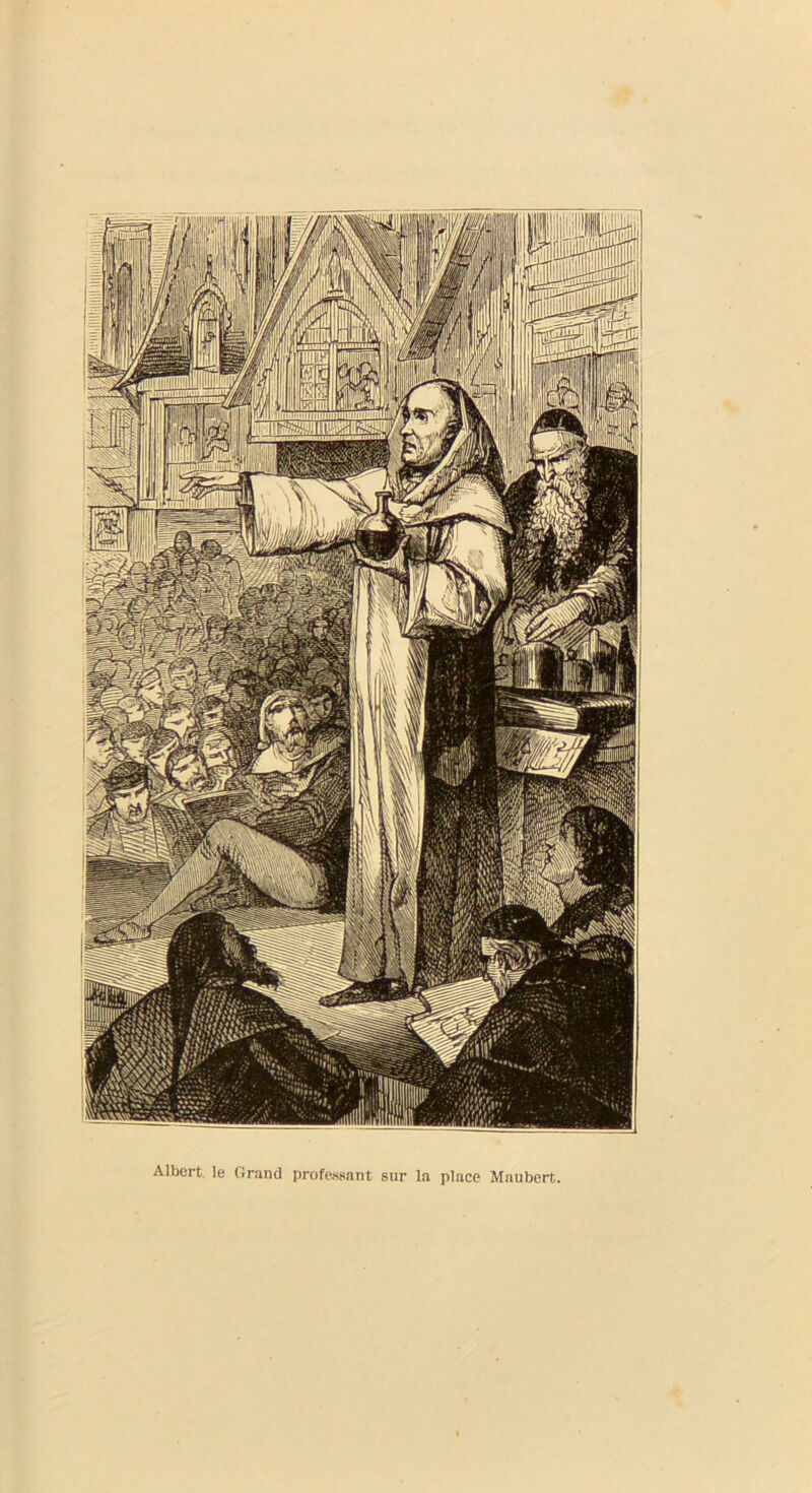 Albert le Grand professant sur la place Maubert.