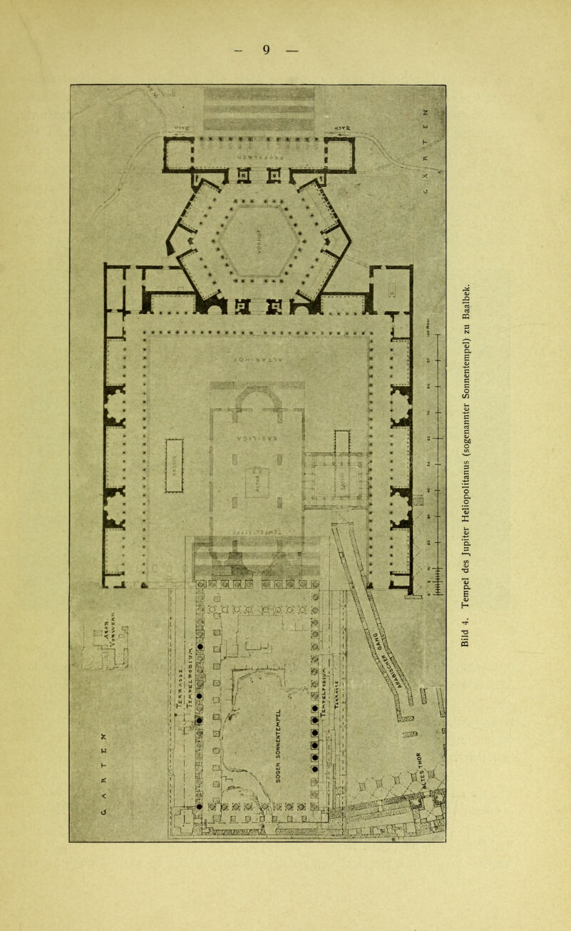 <3 u ;o: y ;p: jp; :o; ;o.. -739 Bild 4. Tempel des Jupiter Heliopolitanus (sogenannter Sonnentempel) zu Baalbek.