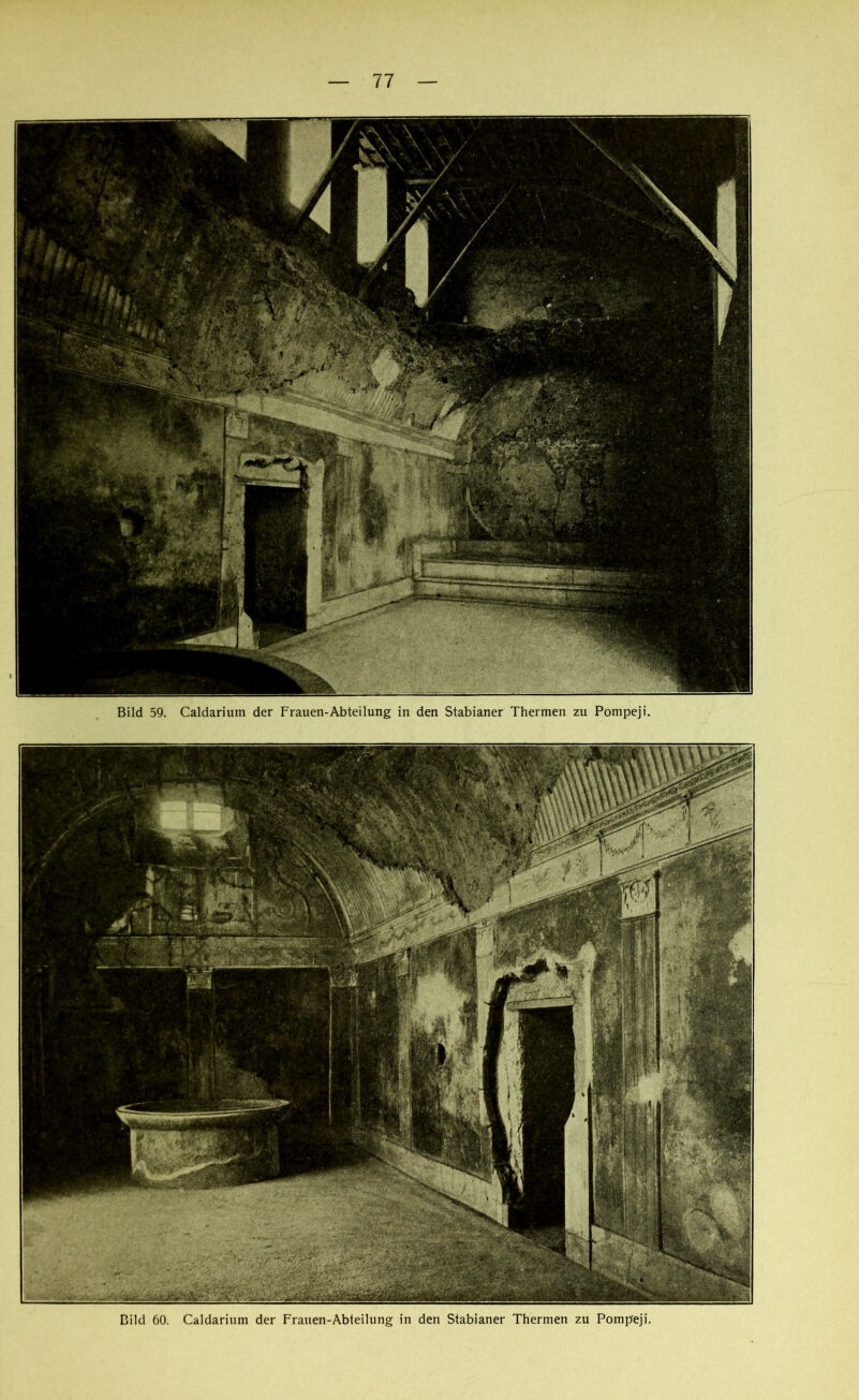 Bild 59. Caldarium der Frauen-Abteilung in den Stabianer Thermen zu Pompeji.