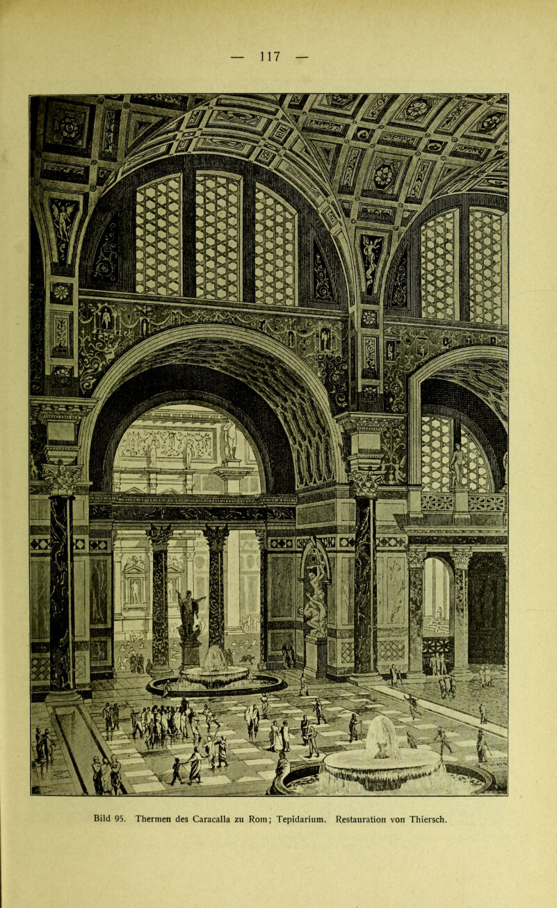 Bild 95. Thermen des Caracalla zu Rom; Tepidarium. Restauration von Thiersch