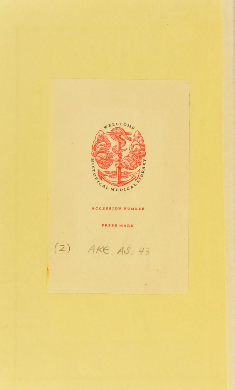 ACCESSION NUMBER PRESS MARK (2.) AK&..AS, Vi {