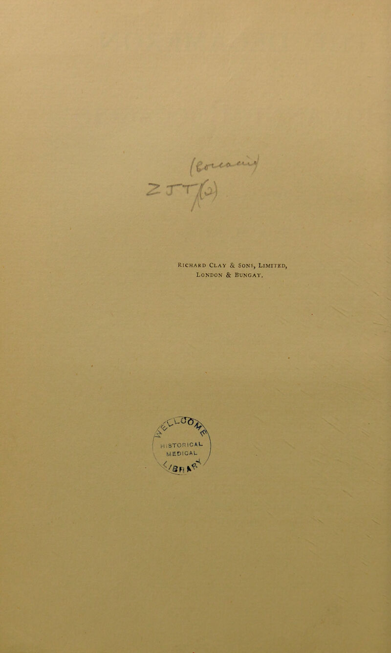 Richard Clay & Sons, Limited, London & Bungay.