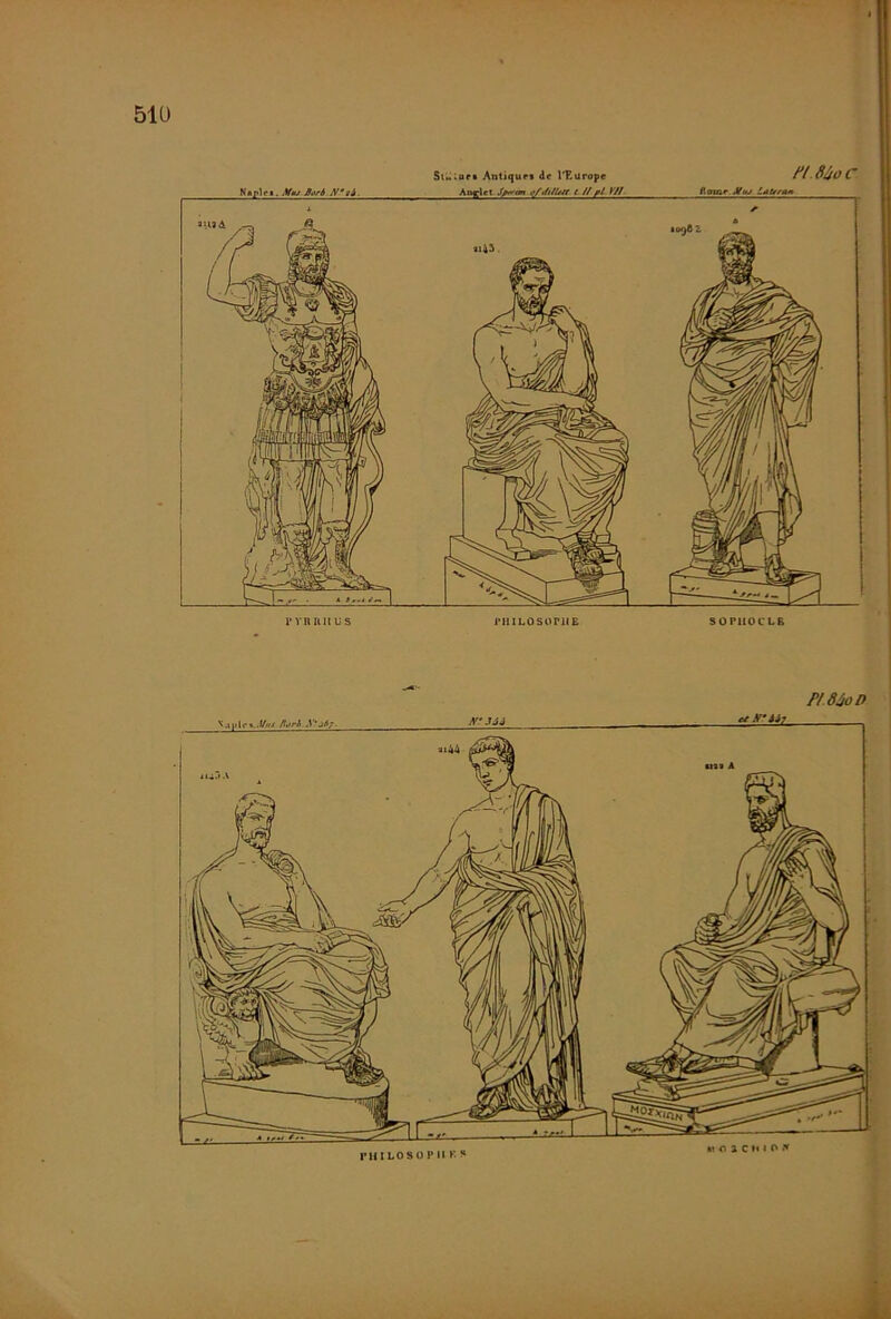 51ü i’vnniius rniLOSoniE SOPHOCLE Nâpif 1. MtÊj dari.N*t&. StUior* Antiques de l'Europe Anglct Spt'im t // pl y/l si43 • f'I.Sâoc Pi Mon U MUi? Aitri