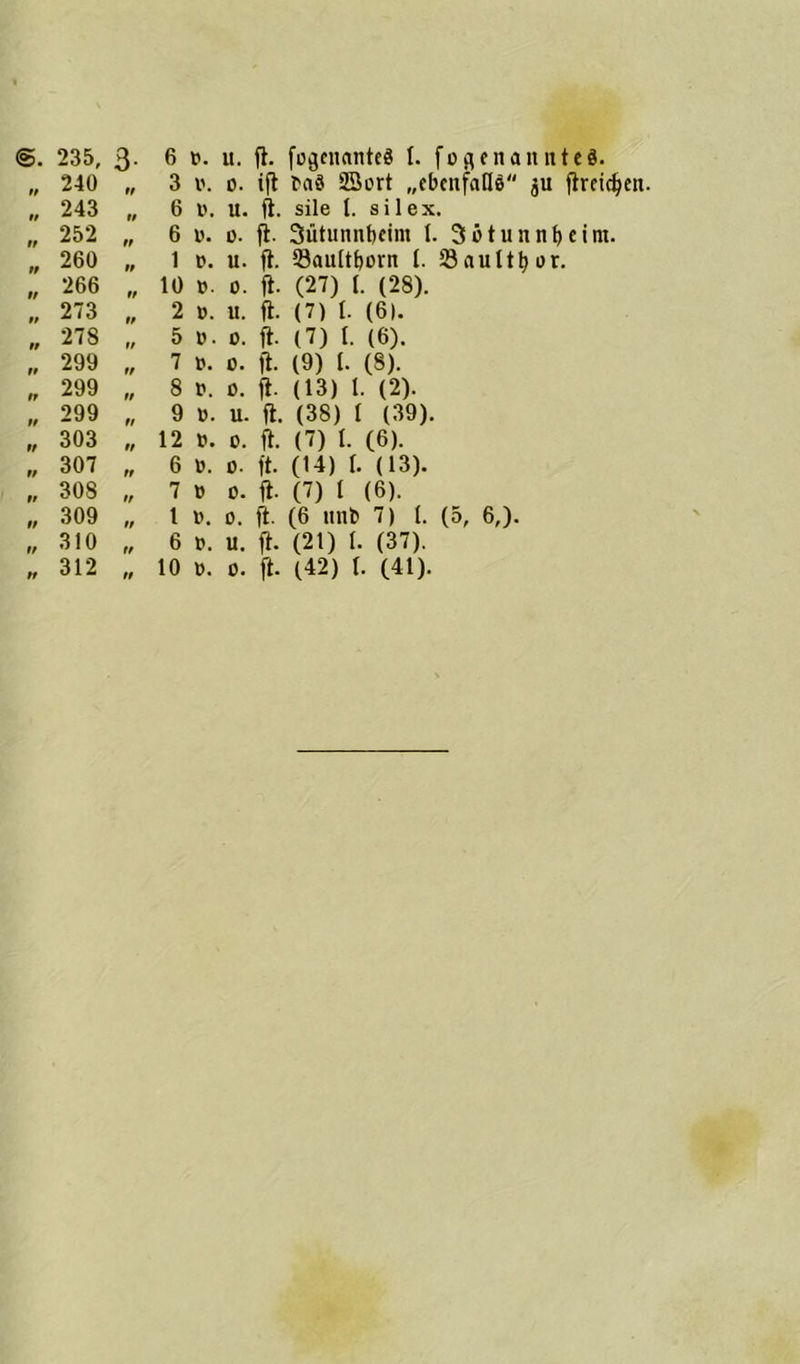 w 240 tt 3 v. o. ift ttaS SBort „ebeufafle ju flreidjen. tt 243 tt 6 tt. U. ft. sile l. silex. tr 252 tt 6 v. o. ft. Sütunnbcim l. 3ötunnf>eim. tt 260 tt 1 p. u. ft. Saultborn I. 23aultt> ur. tt 266 tt 10 p. o. ft. (27) f. (28). tr 273 tt 2 ». u. ft. (7) t. (6). tr 278 tt 5 0. o. ft. (7) 1. (6). tt 299 tr 7 tt. o. ft. (9) l. (8). tt 299 tt 8 tt. o. fl. (13) 1. (2). tt 299 tt 9 ü. u. ft. (38) 1 (39). tt 303 tt 12 tt. o. ft. (7) 1. (6). tt 307 tt 6 tt. o. ft. (14) I. (13). tt 308 tr 7 tt o. fl. (7) 1 (6). tt 309 tt 1 tt. o. ft. (6 unt> 7) 1. (5, 6,). tt 310 tr 6 tt. u. ft. (21) 1. (37). tt 312 tt 10 tt. o. ft. (42) 1. (41).