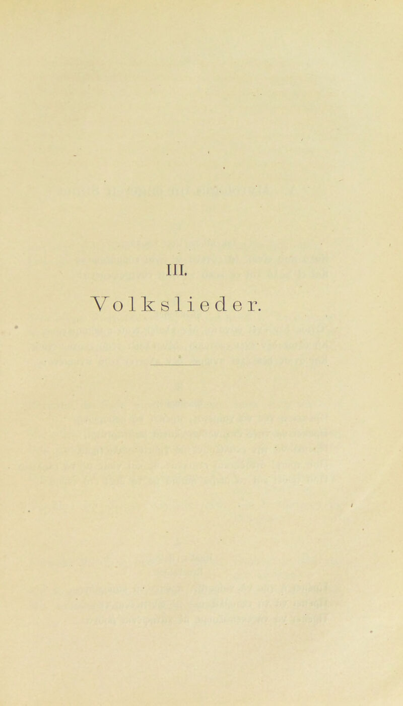 Volkslieder.