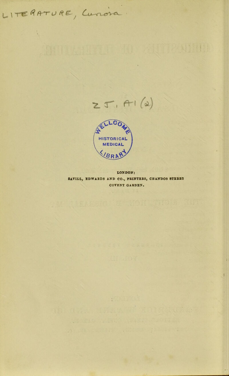 u \r*r <r, (a) LONDON: BAVILL, EDWARDS AND CO., PBINTKBB, CHANDOS 8TBBZS-J COVENT GARDEN.
