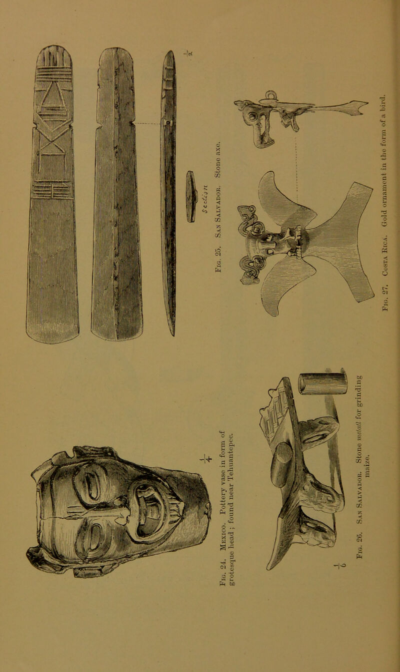 Fill. 27. Costa Kica. Gold ornament in (ho form of a bird.