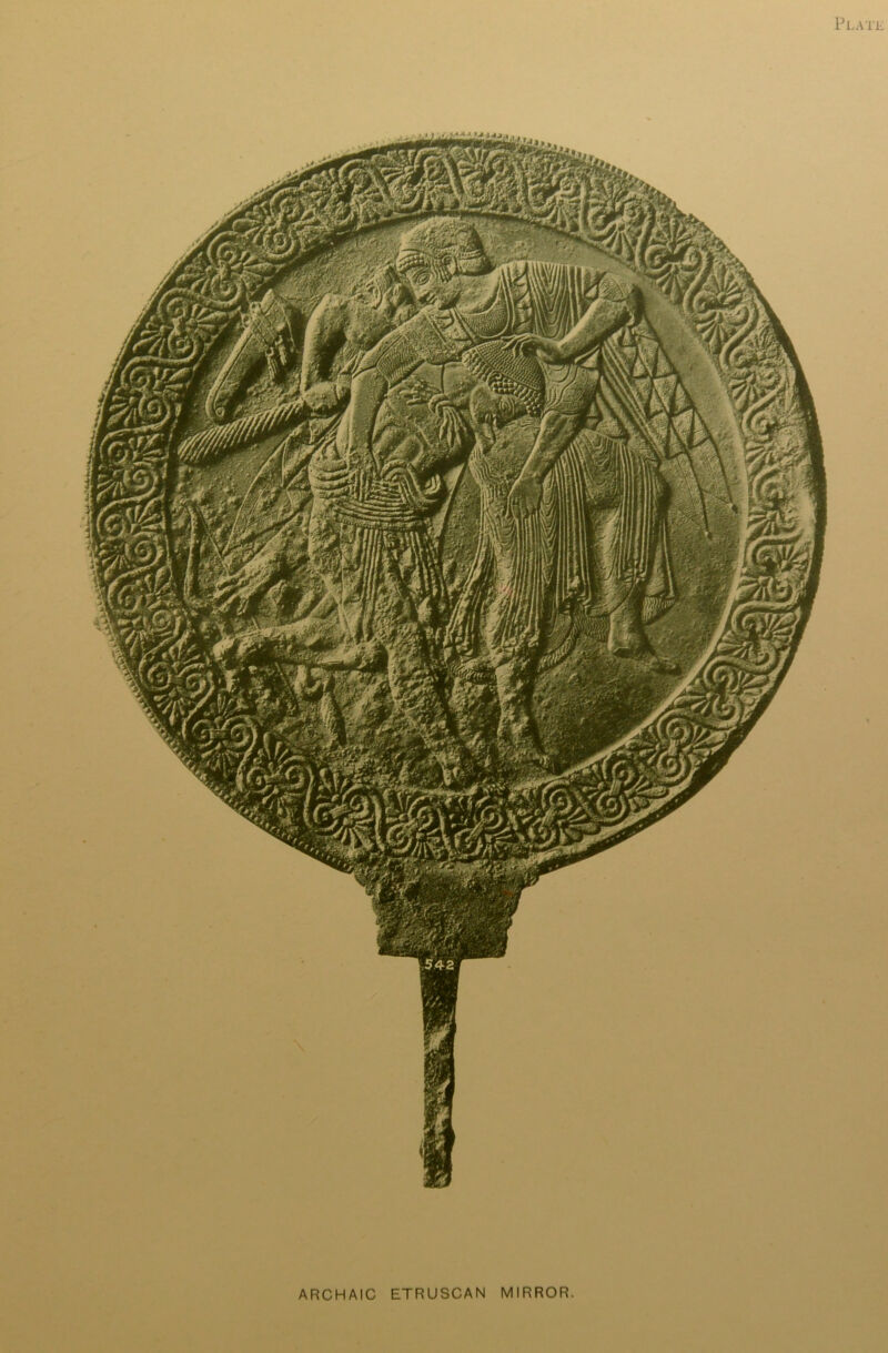 Plate ARCHAIC ETRUSCAN MIRROR