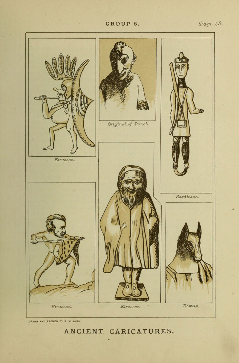 DRAWN AND ETCHED BY R. W. BUSS. ANCIENT CARICATURES.