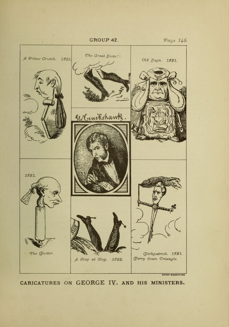 wood-engraving. CARICATURES ON GEORGE IV. AND HIS MINISTERS.