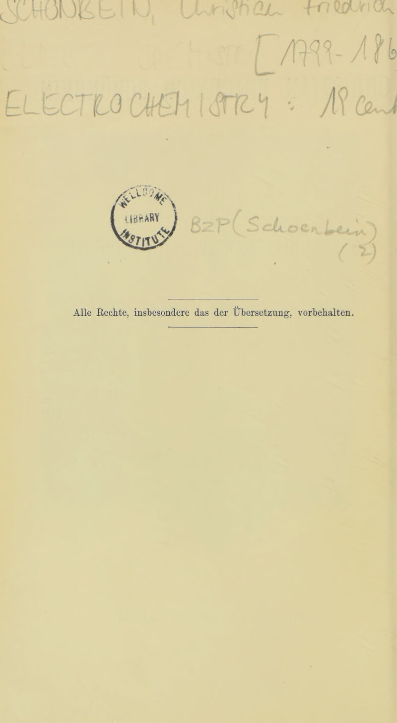 ßRüU Alle Rechte, insbesondere das der Übersetzung, Vorbehalten.