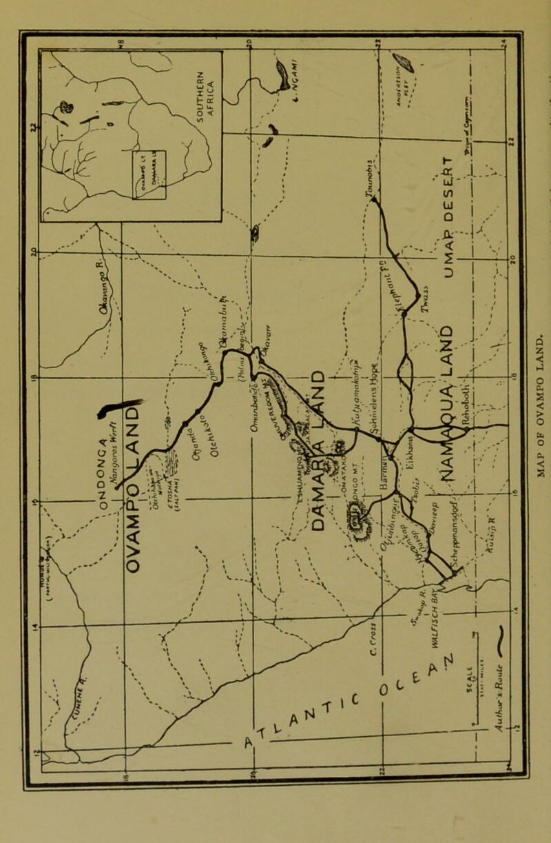 MAP OF OVAMPO LAND.