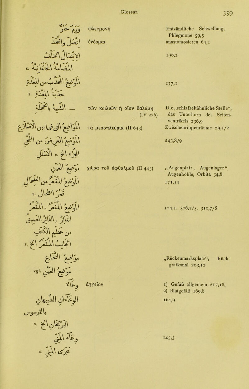 ΟΙοϊεαΓ. ·ί\' *> ^ ^ (*Λ? ί1\·Ά^^\ 8. *+ 3. ί&\ IX _ ^ Ο* 3*ι^\ $. -Μ *^ί\ ^2\ ' ,. 3ν^\^ϋ ί&\, £ίΐ ^ί\ ν—λ.ζ3\\ ^ ^2ί; ^,β V ^ £<^* ν£1. ^ Αί ν^\ ^\Λελ\ *· ^ 9 \\ , £\*\δ#\ φλεγμονή ένόομαι τών κοιλιών ή οιον θαλάμη (IV 2/6) τά μεσοπλεύρια (II 643) χώρα τού όφθαλμοΟ (II 443) άγγεΐον Εηΐζυηάΐίεΐιε 3ο1ιπΓε11ιιη£, ΡΗΙεβπιοιιε 59.5 αη33ΐοιηθ8ΪεΓεη 64,1 190,2 Ι77,ι Ώΐε ,,εεΙιΙαΓζεΙΙαΙιηΙίεΙιε 8ΐε11ε“, ά3δ υπΙεΛοτη άεδ δεϊΐεη- νεηίπΐιείδ 236,9 ΖινΐδεΙιεηΓΐρρεηΓαιιαιε 29,1/2 243,8/9 ,, Αυ£εηρΐ3ΐζ, Απ§εηΐ3£εΓ“; Αυςεηΐιόΐιΐε, Οιώΐΐα 34,8 Ι7Μ4 124,1. 306,2/3. 310,7/8 ,,ΚϋεΙιεηΐϊίαιΕδρΙαΙζ, Κίίεΐί- £Γίΐ&αηα1 203,12 ι) Οείαβ αΐίβεηιείη 215,18, 2) Βΐϋΐ^είαβ 169,8 164,9