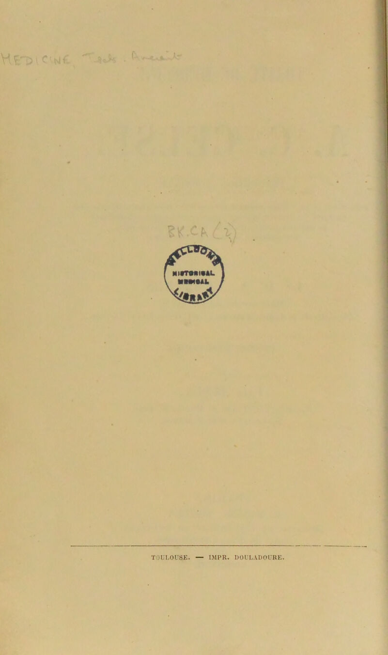 TOULOUSE. l.MPR. DOULADOURE.