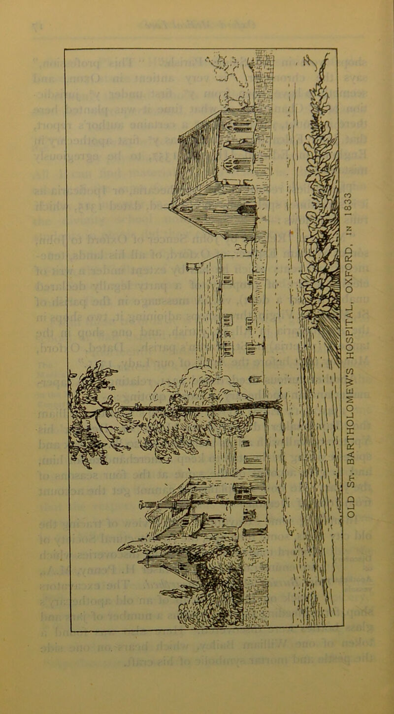 OLD St.- BARTHOLOMEW’S HOSPITAL, OXFORD, in 1833