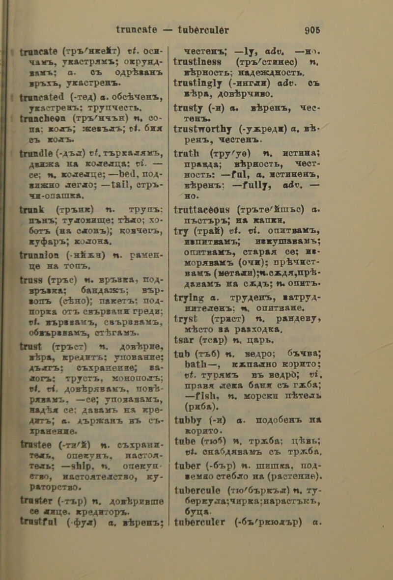 τόιλλιῶ φόιλλῶ., Aw, Vv. a. to press down. τόιμποῦφα,ας,ς.[. selvedge; selvage. adiveon, 5. f. (φυτ.) salt-wort; (xa. ) τράγος. τὀιννῶ., dw, v. n. to ride at full speed; to gallop. τοιρίλλπς, n, a. blear-eyed. τόιρίπιλλος, ov, 5. τι. cricket. τόουθένι͵οῦ, 5. Π. soap-wort; (καθ. ) στρουθίον͵, σαπωνόρριζα. τόούρα, ας, 5. f. a goat. τόουρὶ, ot, 5. n. a kid. τοοῦρος, ου, 5. m. a he-goat. τόουρουµάθθε, of, 5. n. comb (of a cock). τόὀόχος,ου. 5. Τη, sow-thistle; (καὺ.) σόγχος. τταχγιᾶς, dic, 5. f. a wet-nurse. τωροπὶ, adv. a little while ago. 4 ἡὑπνοφᾶς, ἄ, 5. m.and f. who is very fond of sleep. ὕχνον, ov, 5. Π. see ὕδνον. = = φαθέττα, ac, s. f. chickling vetch; (xad.) hadoveos. φακκῶ, ao, v. a. to strike; § to knock. ῥανίόκω, v. n. to weave. ῥαοῦτα, ac, 5. f. a bat; a flat club (for beating clothes at washing). ῥαραγγίζω, v. a. to throw into a ravine; to precipitate; § to hide; to conceal. ῥαραόνα, ac, s. f. pintado; Guinea fowl; (xa.) μελεαγρὶς 4 Νουμιδική. φαρρᾶς, ἄ, 5. πι. green grass. φῥατόελλόνω, v. a. to knock about; to bruise. φελλὸς, ot, 5. m. bark; see φλοιός. φΦιλικουτοῦνα, ac, s. f. turtle- dove; columba Aigyptiaca. φίλος, ov, 5. f. a friend; § a para- mour. ῥκαιρόνω, v. a. to empty. drayni, 5. η. the liver. ῥλέμμα, 5. η. see φΛέγμα. ῥλοτομῶ, Υ. a. see φλΛεβοτομῶ. ῥλόκκος, ου, 5. m, a tassel. . χαλάζι ῥλοῖῦδι. of, 5. η. (φυτ.) flag; (xad.) τόφη, σπάρτο». φῥοθπτόιάζω, Vv. a. see φοβερίζω. dovKot, otc, 5. f. asmall portative stove. ῥουρκάζω, v. a. to wrap up. dovoxadua, 5. n. a wrapper. φῥουρκάλι, 5. n. a small broom. φῥουρτοῦνα, ac, 5. f. a tempest; 8 fever. φῥουότουκοῦδι, 5. n. ground (or earth) nut; (xad.) ἄρραχος. ὁρακτὴ, fic, 5. f. a fenced field. ὁραμὸς, of, 5. m. a hedge; a fence; see φραγµός. φρένιμος, a. sce φρόνιμος. ῥρίθδόω, v. n. to keep silence ; see σιωπα. ὁτανὸς, n, dv, a. thin; (odd. ovo.) to —oy, the groin. ῥτεῖρα, ac, 5. f. a louse. ᾧτείρτς, a. lousy; § (µεταφ.) poor ; indigent. ὁτειρκάζω. V. φθειριῶ. ᾧτελλὰ, 5. n. a slice. ῥτερίζω, v. a. to louse; to clean from lice. ῥτερίτζι, of, 5. n. fern. ὁτεριτζιὰ, dc, 5. f. adder’s-tongue; brake-fern; see πτέρις. Oteovidthor, 5. n. see πτερνιστήρ. ᾧτέρου, adv. (εὐχρ. ἓν ταῖς go.) παί- ζω tod —, to shoot on the wing; τὸ ξεύρω tov —, 1 know it thoroughly. ti, s.n. the ear; βάλλω —, to lis- ten; to attend to; κερὶ rod —ov, ceru- men; § ---ὰ τοῦ Λαοῦ, cyclamen. otaxoovitr,s.n.(put.) orpine; stone- crop; (καῦ.) oédor. ᾧτωχὸς, hh, Ov, a. poor; § (ovo.) a beggar. oveudea, ac, 5. f. fainting; see; Άι- ποδυμία. φύρνουμαε, ν. π. to faint. η. to get lousy; see = Χαδεύκω, v. a. to caress. Χχαλαθάνα.ας,ς. f. tooth-pick plant; (καὺ.) ἄμμι. Χαλάζε, 5. n. hail; στὴν ἄστοχιὰ φελᾷ καὶ to — (παροιµ.), half a loaf