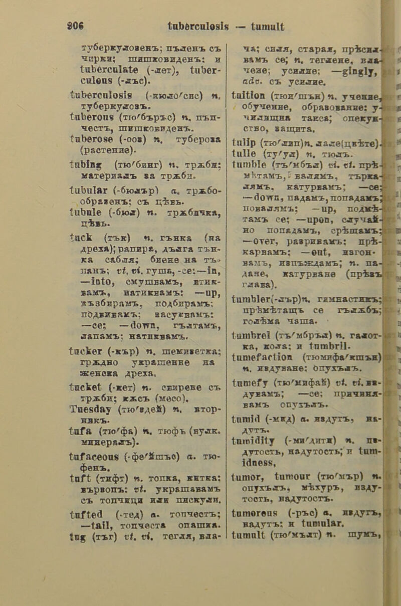 χαλλοῦμι ° is better than no bread. xarrotur,ot,s.n. asoft flat cheese. Καλόφτας, a. ‘stupid. Χαμνίζω, v. n. to get loose (or slack); see χαλαροῦμαι. xauvd, w, v. a. to let go; to Tee. xauvoc, h, ov, a. slack; loose; § soft. χαμολιὸς, ot, 5. m. chameleon. yavott1, ot, 5. n. a shop. Καντὸς, n, ὃν a. dull; stupid. Καρτόνομαι, v. n. to be betrothed. xaotwmua, ατος, 5. n. (καὶ πληὺ.) —za, betrothal. χαθιμιὸς, a, ov, a. lost. ΚΧαθκάςθι, 5. η. opium poppy; (xad.) µήκων 1 ὀπιοφόρος. χάδκουδα, ac, 5. f. (φυτ.) snap- dragon; (καὺδ.) ἀντίρρινον. \ Καὐμενείκομαι, Υ.Π. see χασμῶμαι. Καχανίζω, ν, n. see καγχάζω. Κάχανον, ov, 5. n. loud laughter. Χειροττερῶ. V. N. see χειροτερεύω. xevva, dic, 5. f. henna plant; (καῦ.( λαυσωγνεία. χεριόιὰ, dic, 5. f. (xad.) χείρανὃος. xnodtn, 5. f. see χήρα. xnodtoc, 5. M. see χῆρος. xixiwiCe, ν. n. to neigh. χλιάζω. Vv. n. to slip. χλιανίόκω, Vv. a. to warm; to make tepid. χνοτῷ, Go, V. η. stink. xveun, ne, s.f. temperament; dis- position; humour. xoyxace, v. a. to boil. χόγλακος, ov, 5. m. a boulder. ΚΧολέτρα, ac, 5. f. a water-spout; see ὑδρορρόη. xootovb6atCnc,n,s.m.a haberdasher. χορτουθάττι, 5. n. haberdashery. xouCdtvAov, ου. 5. π. buckthorn; see ράµνος. Χθωμαλίτικος, Nn, (φυτ.) stock; to smell high; to ov, a. varie- ὠχρὰ gated; see ποικιλόχρους. xtnvov, ov, 5. η. animal; cattle; εἶνε — τοῦ πελάου (yo.), he is alto- gether stupid. χωριθιὰ, dc, 5. f. divorce. Χῶρκα, ac, adv. separately. χωρκανὸς,οῦ, 5. Τη. fellow-villager. Κωρκάτιις, n, 5. m. a villager. x@oxKov, of, s. m. a village. yodth, Ίις, 5. f. cardoon; (xad,) ᾱ- γοιαγκινάρα. Κωότὸς, of, 5. m. (zayy.) hide-and- seek; (xad.) δραπετίνδα. ee tranetKo, ν. a. to poison, tarxh, fic, 5. f. poison. ἡπιλομιουθιάζω, v. n. to become haughty; (καῦ.) ὑψηλοφρονῶ. ὑπλόμουττος, n, ov, a. haughty. ἡπντρὸς, h, ov, a. thin; delicate. ὑπκαδίζες, v. imp. it is ‘drizzling. ὑψιλοκοππμένος, n, ov, a. fine; delicate; (xad.) λεπτοφυής. ὑιότρίζω, v. a. to curry; to comb (a horse). trovudc, G, 5. m. a baker. ψουμὶ, 5. π. bread; ἕνα —. a loaf of bread; § (µεταφ. ἐπὶ avBo.) sive — ἀμίσητον (ye.), he is a kind-hearted man; τὸν ἔβγαλεν ἀπὸ τὴν μυρωδιὰν τοῦ ---οῦ (φρ.), he killed him. {ουύονυρῶ, v. a. to whisper. ὑνλλίνα, ac, 5. f. hypericum; St. John’s wort; (καὺ.) ὑπερικόν. wrudtoi,s.n. curry-comb; see στλεγγίς. trudteiCw, v. a. to curry. wiryxa, adv. like; as. 2 ὠμόκεντρος, a. raw; UNripe, ὠχρὰ, dc, 5. f. colour.