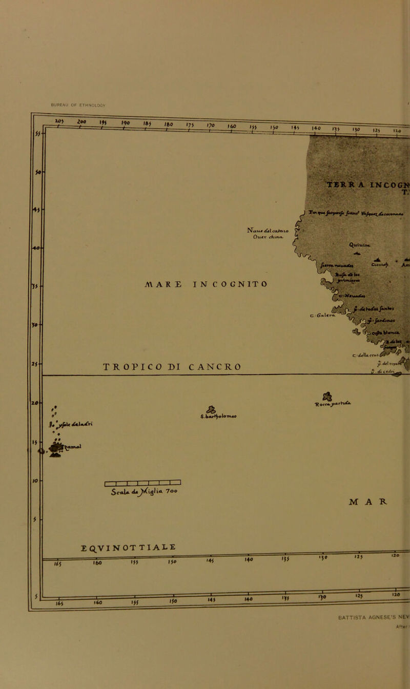 BUREAU OF ETHNOLOGY BATTISTA AGNESE’S NEV'