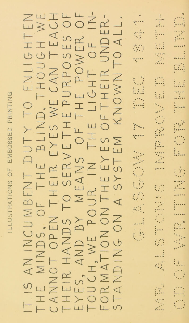 ILLUSTRATIONS OF EMBOSSED PRINTING. LU I— 3 3 LU 3 O , P Q X Ll- O o 'T to LlJ UJ 5p ■p p °3 LU pL y~ i—* 3 PQ Q LU I— 3 ?h CD O 3 i_T> P LU 3 ^ LU |— y~ lu LU > pd P- _ LU LU LO O I— LO n i— 11 1 T uj 3 I— P- °< P- X X ^ X ^ < X O f— » , . “7 » » • O _ P —i J-- LI ,1 | ;iMt PdU_Q< I +990* 9 _ —' | \ #.*l ^ |— pd P 'T - T : Q -*-111 > . . • • - > UJO^ v,.. - „ • * 0^1 - h * Li-1 LJ 0m<i > I * « f 0 0 0 0 0 ^ _ >- p > LJ—I L/~) .****■ »•••• < ^ >- UJ i 3 LO '•••••' P 1 ' : <•. P < ~ \ -v ^ P.. >F-o^ I U ^ o fO o <r r\ uo LU > O C.P 3 < p o ^ x ZD pd < / o o i— LlJ |— Li LO .* ?'• <* • • • • * • • • • 4 * 9 9 « 4 0 9 9 • •• 9 9 9 .*•••*: % i • 4 % • • • * • • J 9 0 9 9 99 9 4 9 9 0 •9 • • 4 9 0 • • 4 #«|## •: - * 0r m 4 9 m 9 9 + 9 % 9 4 4 *♦• • *4 *V • • • » « I < I < I .'