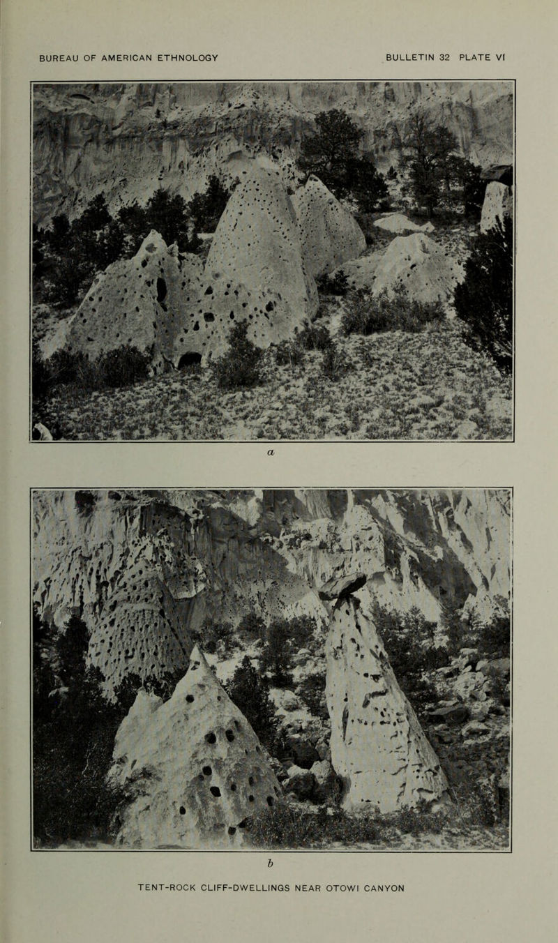 TENT-ROCK CLIFF-DWELLINGS NEAR OTOWI CANYON