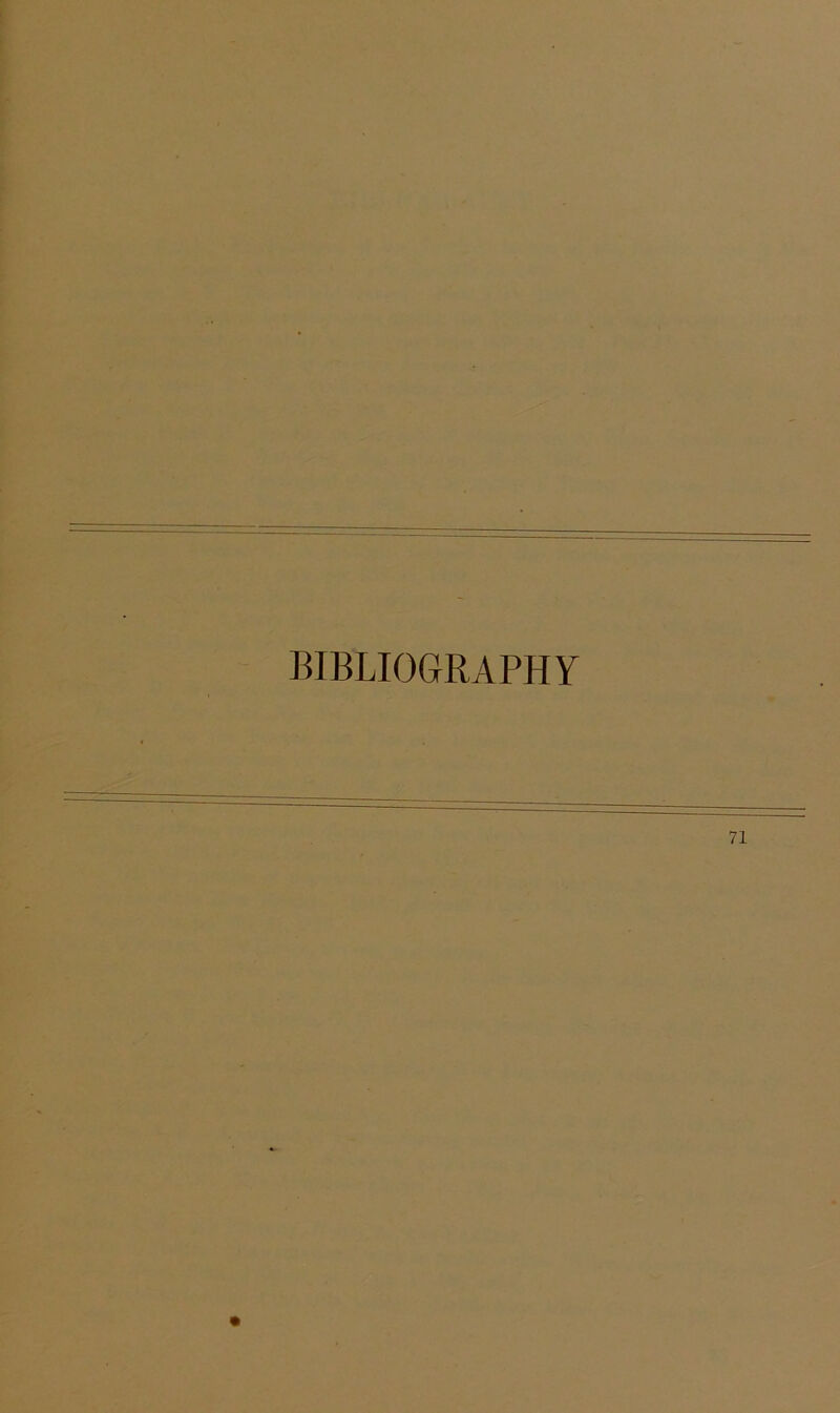 BIBLIOGRAPHY