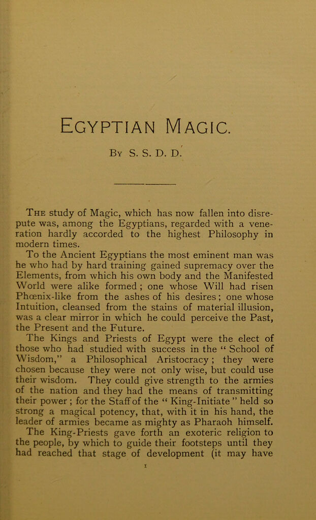 Ancient Egyptian Magic: A Hands-On Guide – Atomic Books