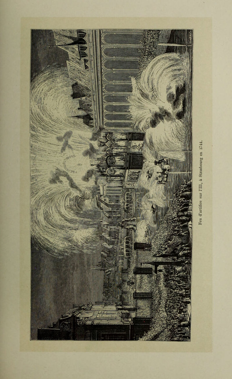 Feu d’artifice sur l’Ill, à Strasbourg en 1744.