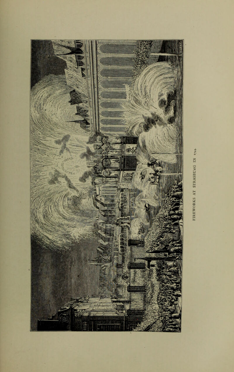 FIREWORKS AT STRASBUKG IN 1744.