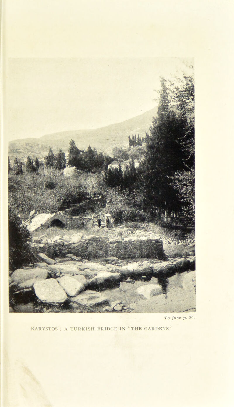 V To face p. 20. KARYSTOS : A TURKISH IIRIOUE IN ‘THB GARDENS