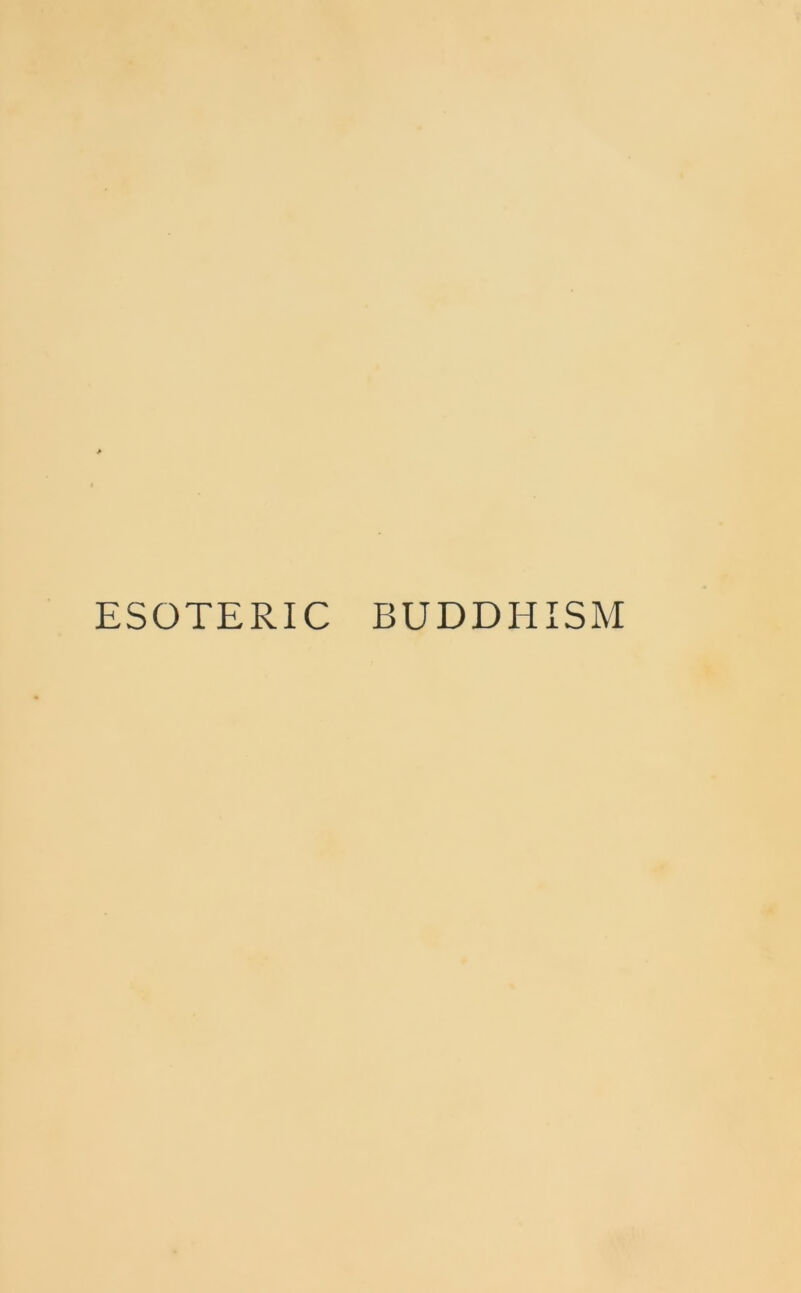 ESOTERIC BUDDH l~H