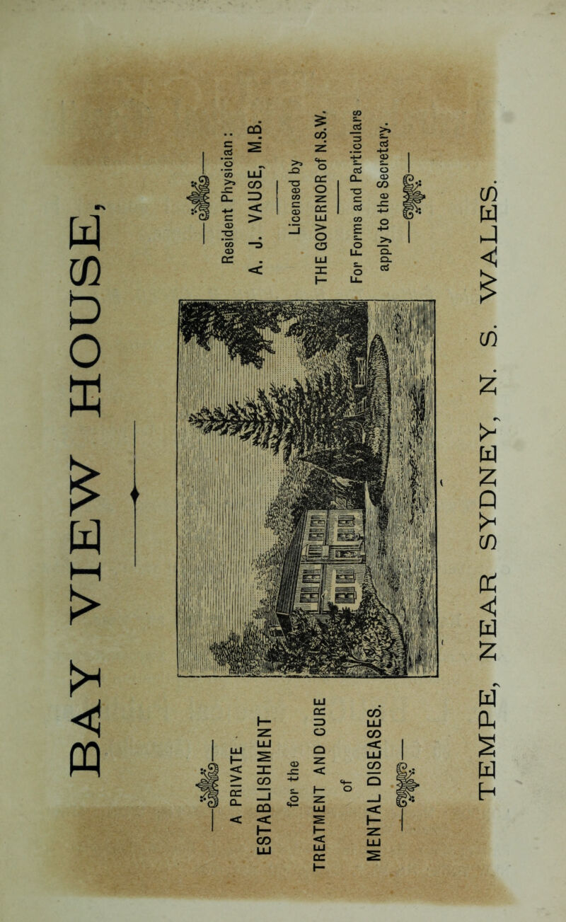 BAY VIEW HOUSE, TEMPE, NEAR SYDNEY, N. S. WALES.