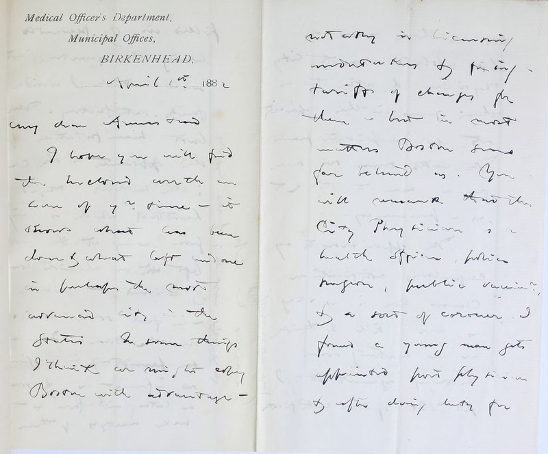 Medical Officer s Department, Municipal Offices, BIRKENHEAD, v Cl 188 Ovvv^ EjS Vrv^^ (yfc— j '/lf 7 <r. < Csslr P~ Cy^nj' '\f V y <u- ^ -Jr Ve rt O' *v > .«. AC _' <=^y fC' • j ^ 7 ~~y ^ DA ^\s^~0T H -v ^(p/lr~ 7p ffif D*