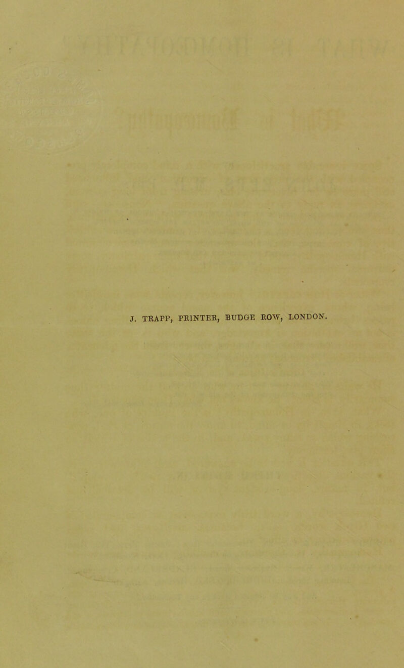 J, TEAPP, PEINTEE, BUDGE EOW, LONDON.