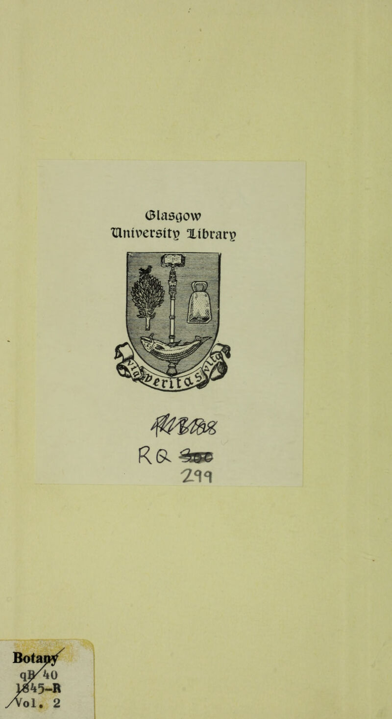 Glasgow Hlmv>erstt£ Xtbrarg R& 2J\<\