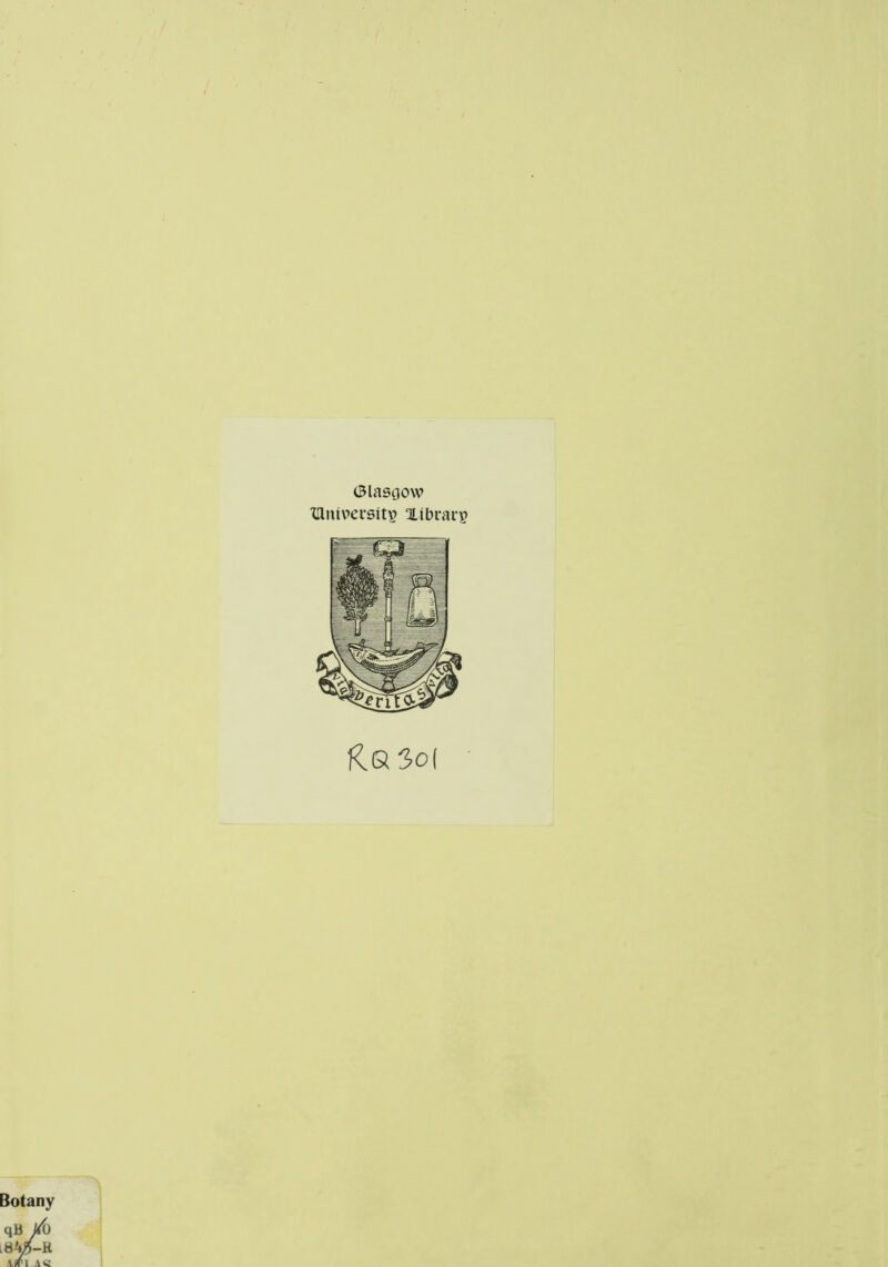 (Slasoow IHniversitç Xibiarç RQ3o| Botany qB AJTI.AQ