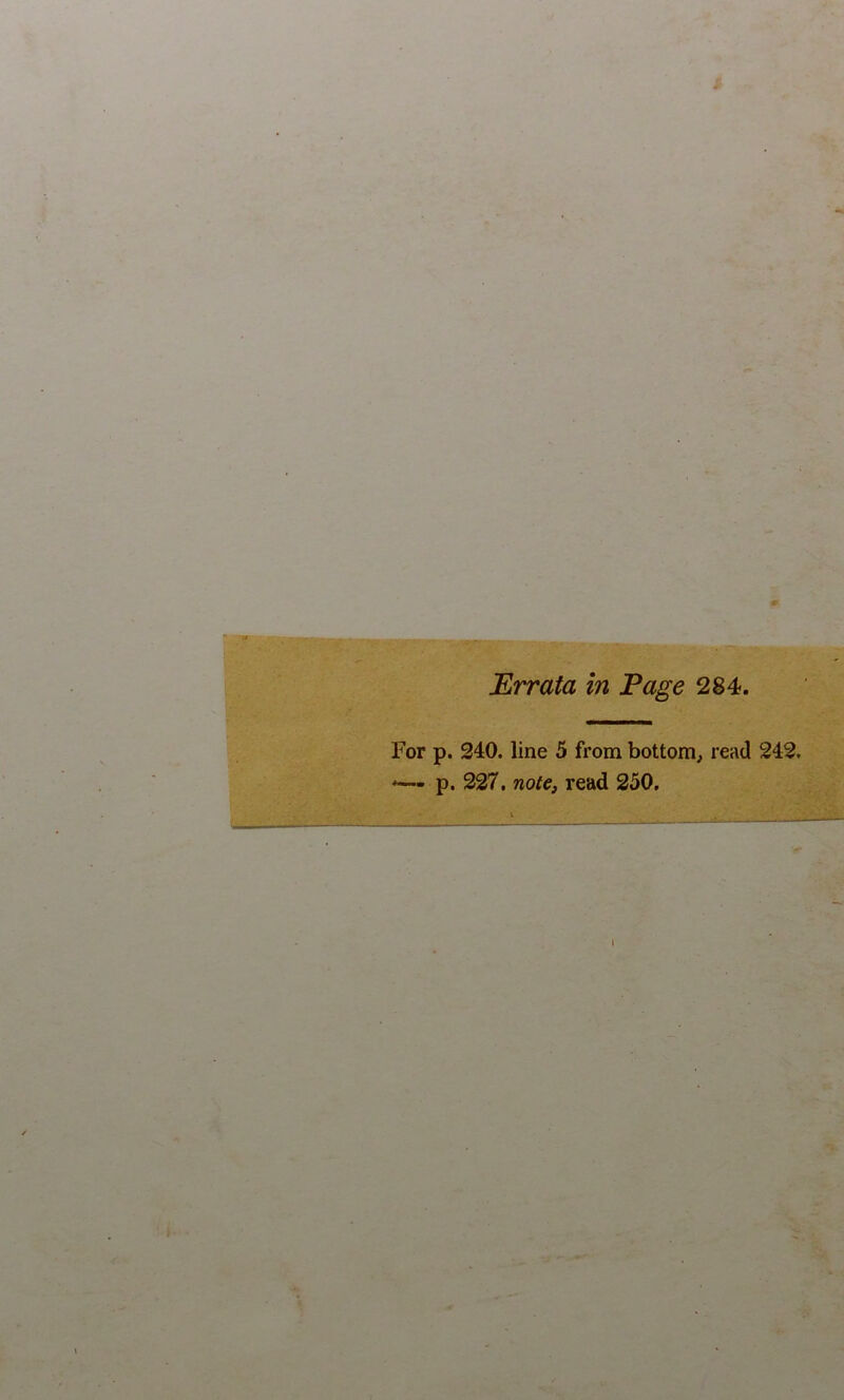 9- Errata in Page 284. For p. 240. line 5 from bottom, read 242. p. 227. note, read 250.