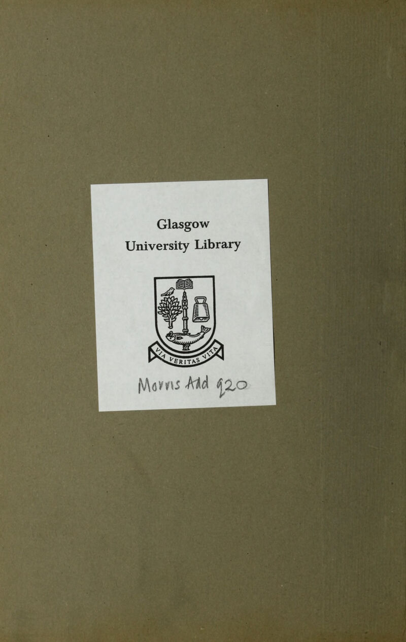 Glasgow University Library .sTi- i