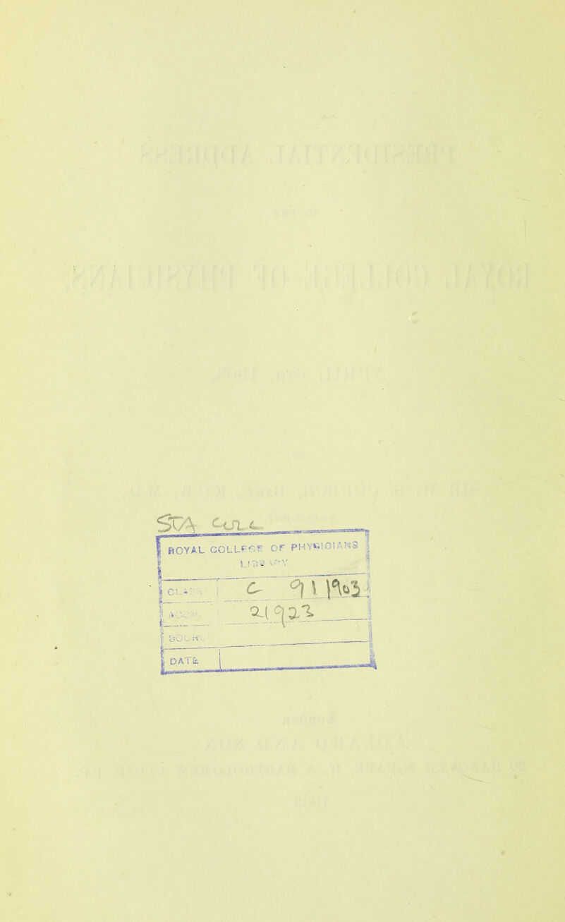 I ROYAL CCLLF^i??. C