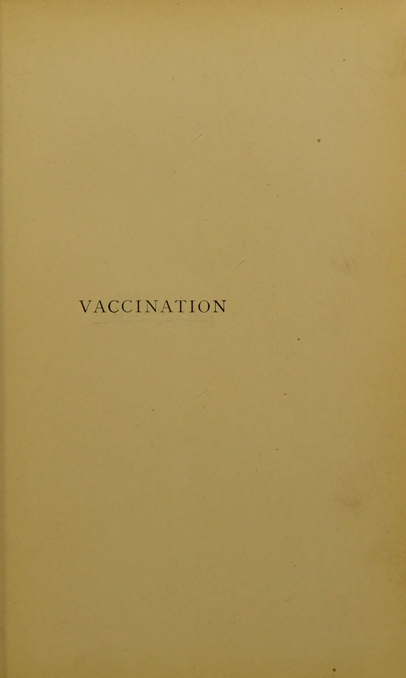 VACCINATION