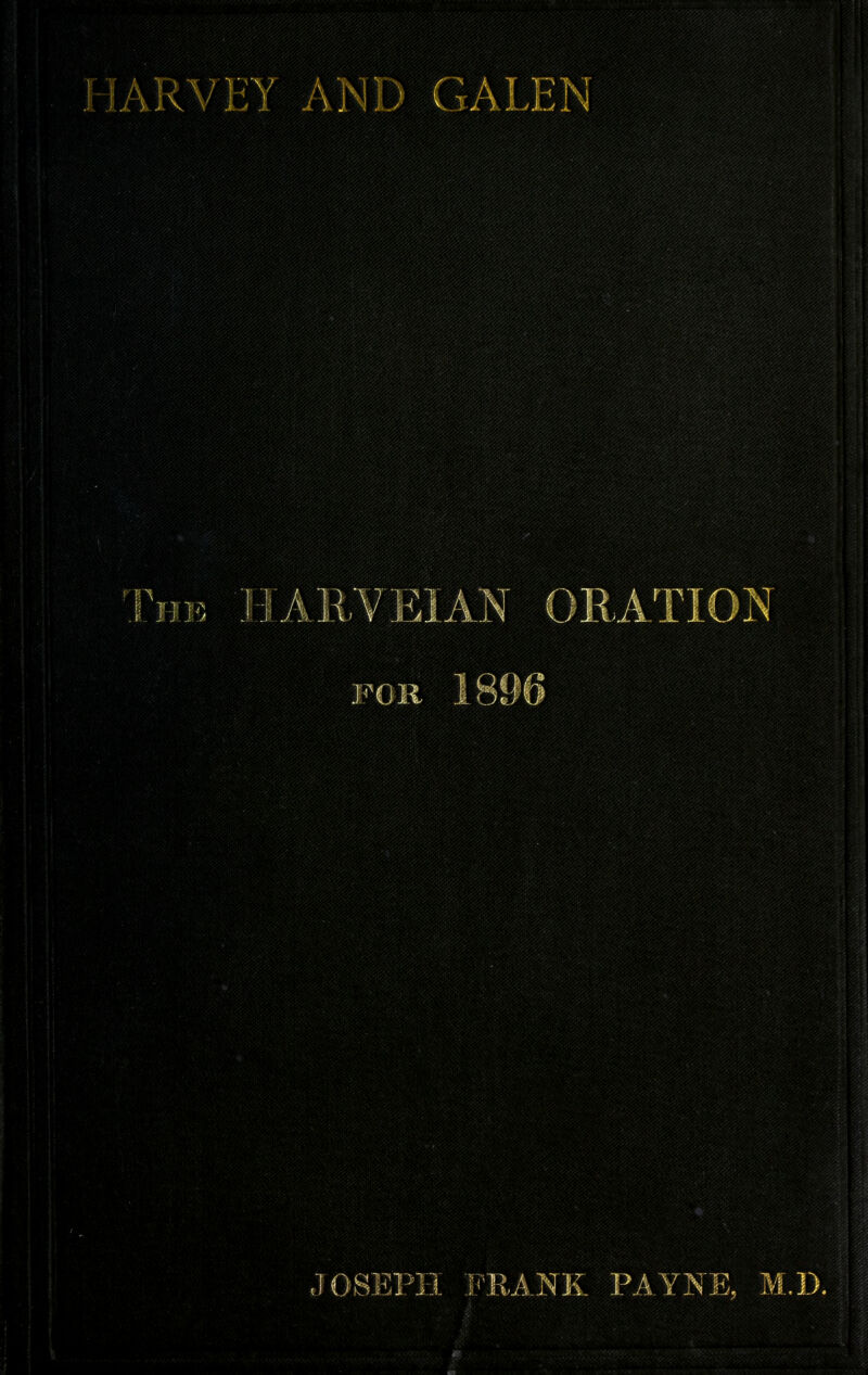 FOR 1896 JOSEPH FRANK PAYNE, M.D.