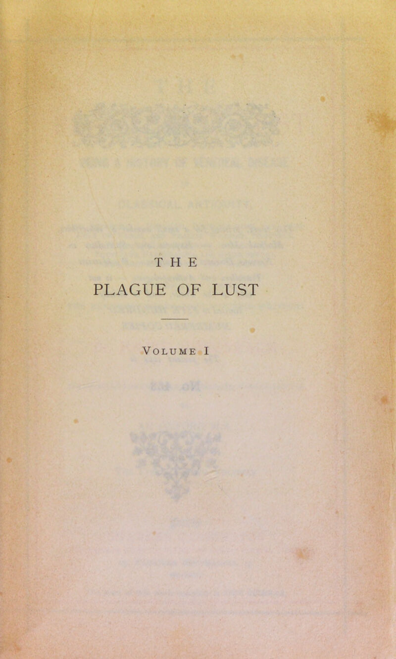 PLAGUE OF LUST